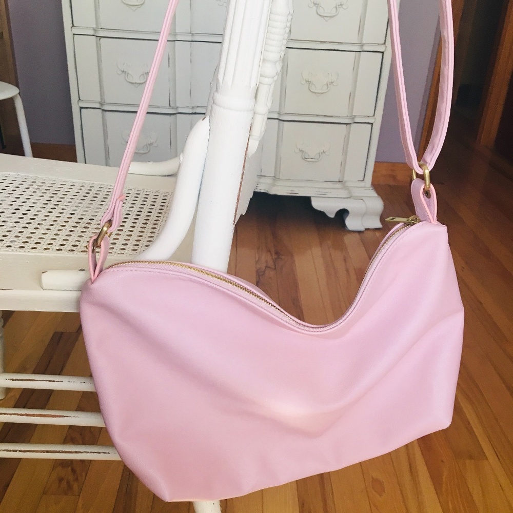 Pastel pink shoulder bag